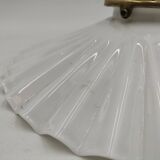 Opaline suspension with ceiling light