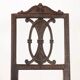 Antique neoclassical chairs in carved walnut, Italy, 18th century