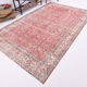 6x10 red classic floral vintage rug 314x197cm