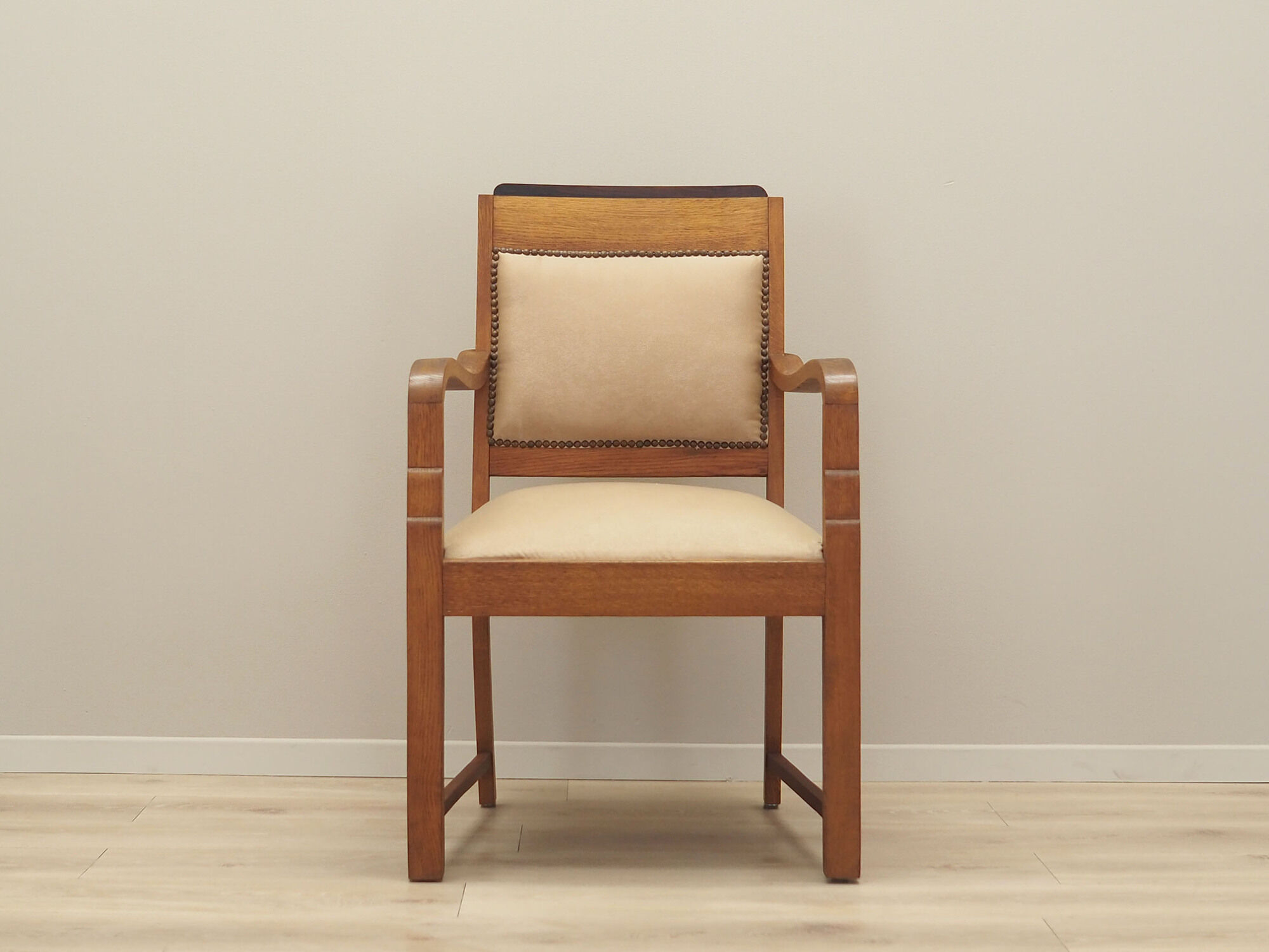 Fauteuil en chêne, Art Déco, années 1950, production: Danemark