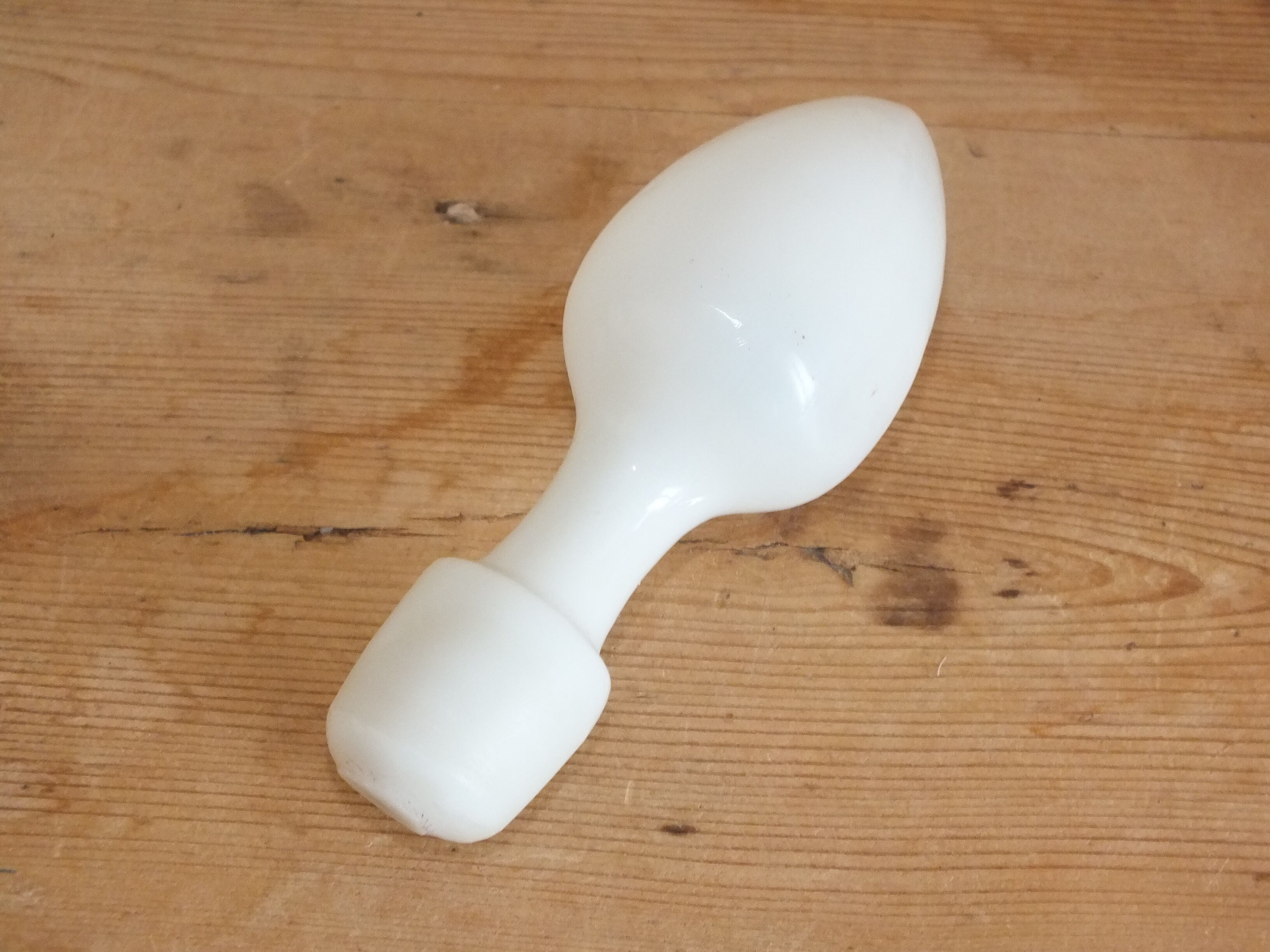 Pink and white opaline ewer