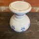 Vintage White Painted Ceramic Flower Vase #D672