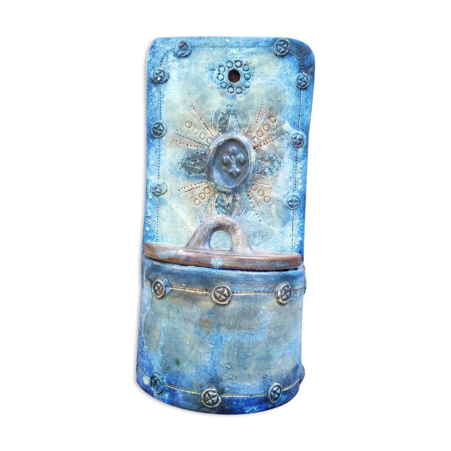 Pottery salt pot Françoise Chedeville