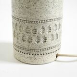 1960s white Rimini ceramic table lamp by Aldo Londi for Bitossi Italy