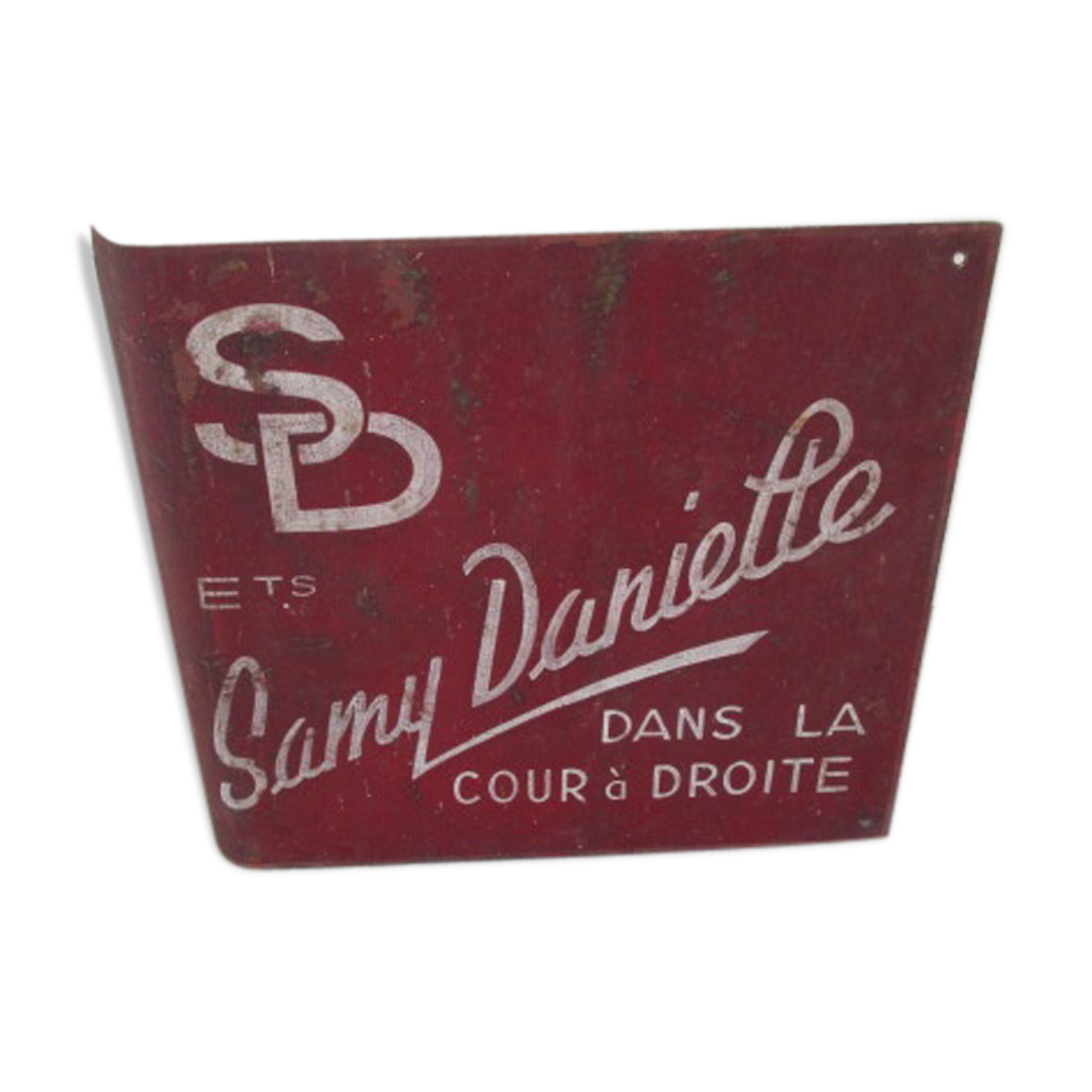 Old store advertising tole plate