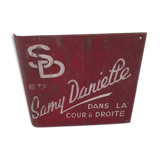 Old store advertising tole plate