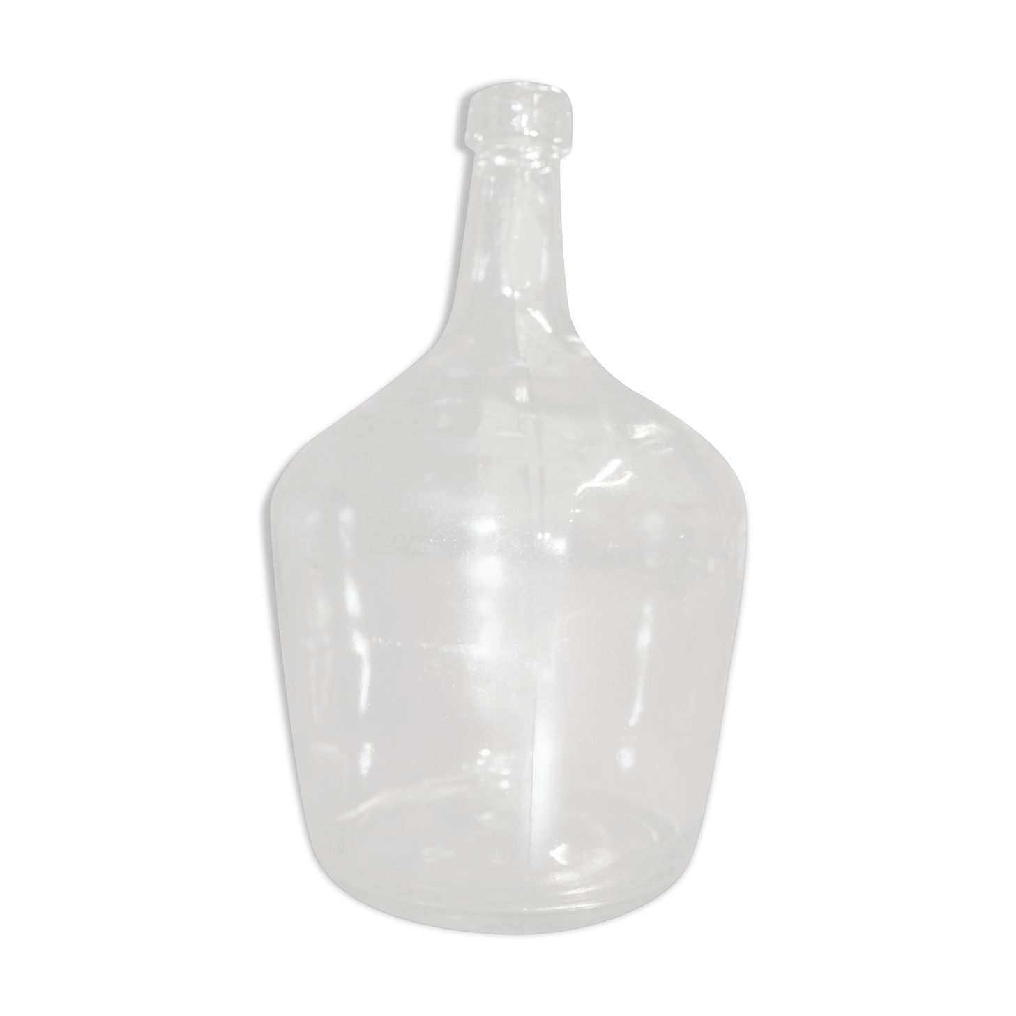 Demijohn in transparent glass