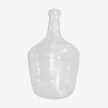 Demijohn in transparent glass