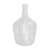 Demijohn in transparent glass