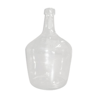Demijohn in transparent glass