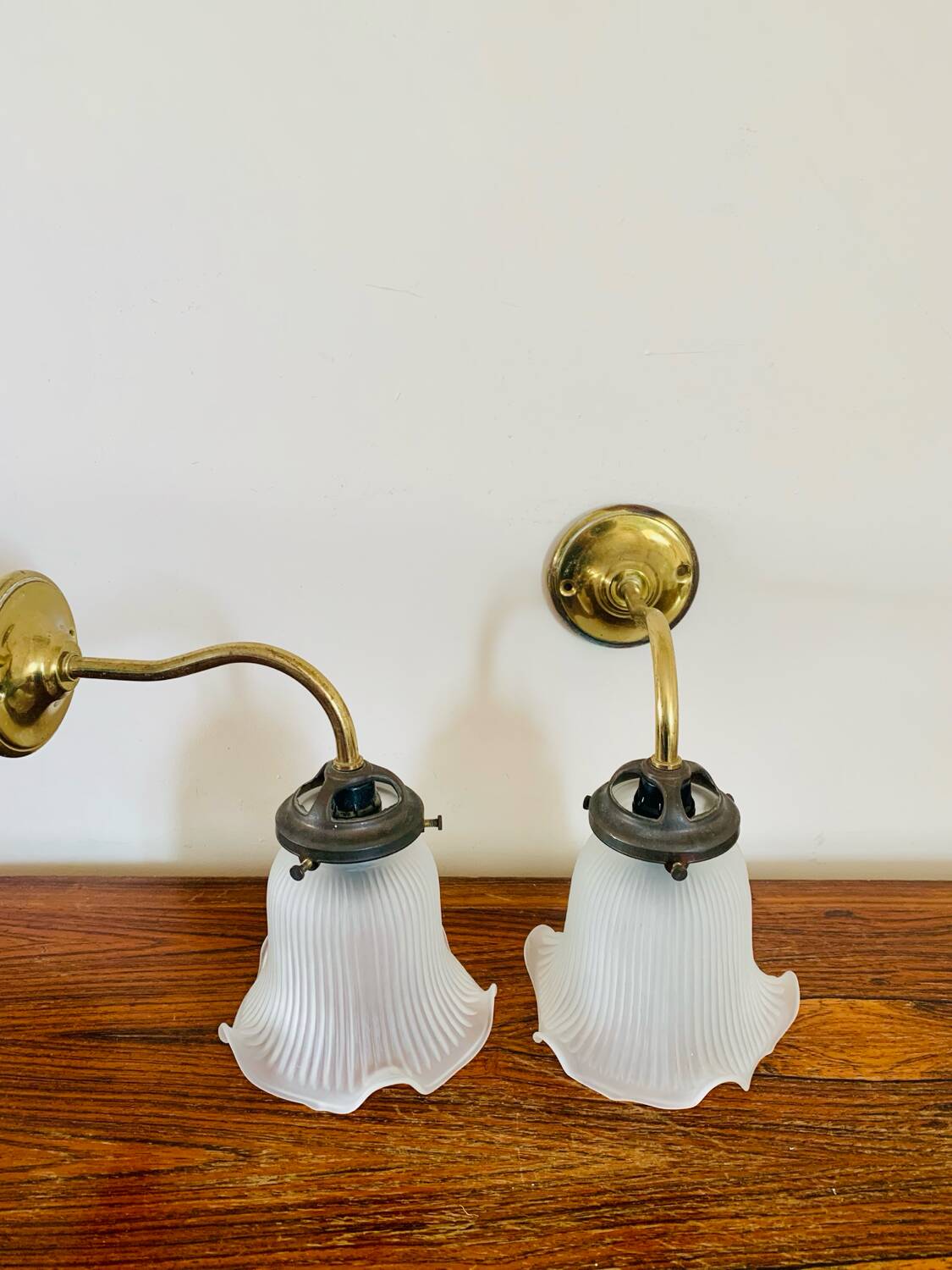 Antique Art Nouveau wall lights