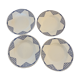 Lot de 4 assiettes plates motif lustucru