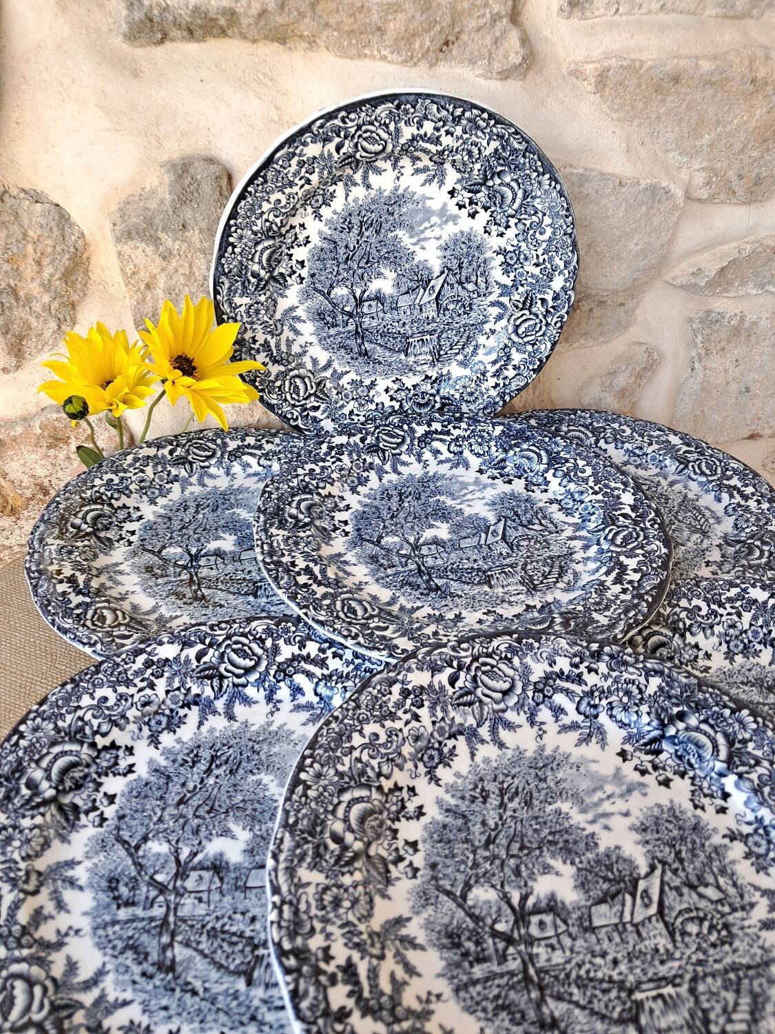 Antique dessert plates