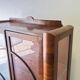Original Art Deco Figured Walnut Display Cabinet Cabriole Legs 1930s