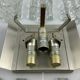 60s 70s wall lamp J.T. Kalmar Austria Ice Glass Wall Sconce Space Age