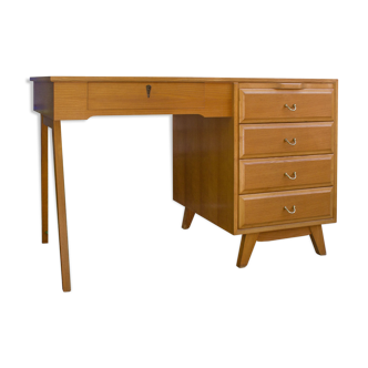 Bureau des années 1950 en bois de frêne
