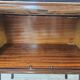 Walnut burl bedside tables with double glass top