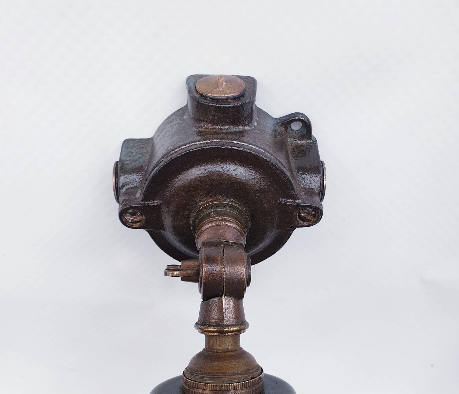 Antique enamelled wall lights