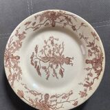 5 assiettes Gien modèle Yeddo