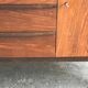 Vintage 1960s enfilade from Prague in brown wood, with 4 drawers and 1 door, Mid-Century style.
