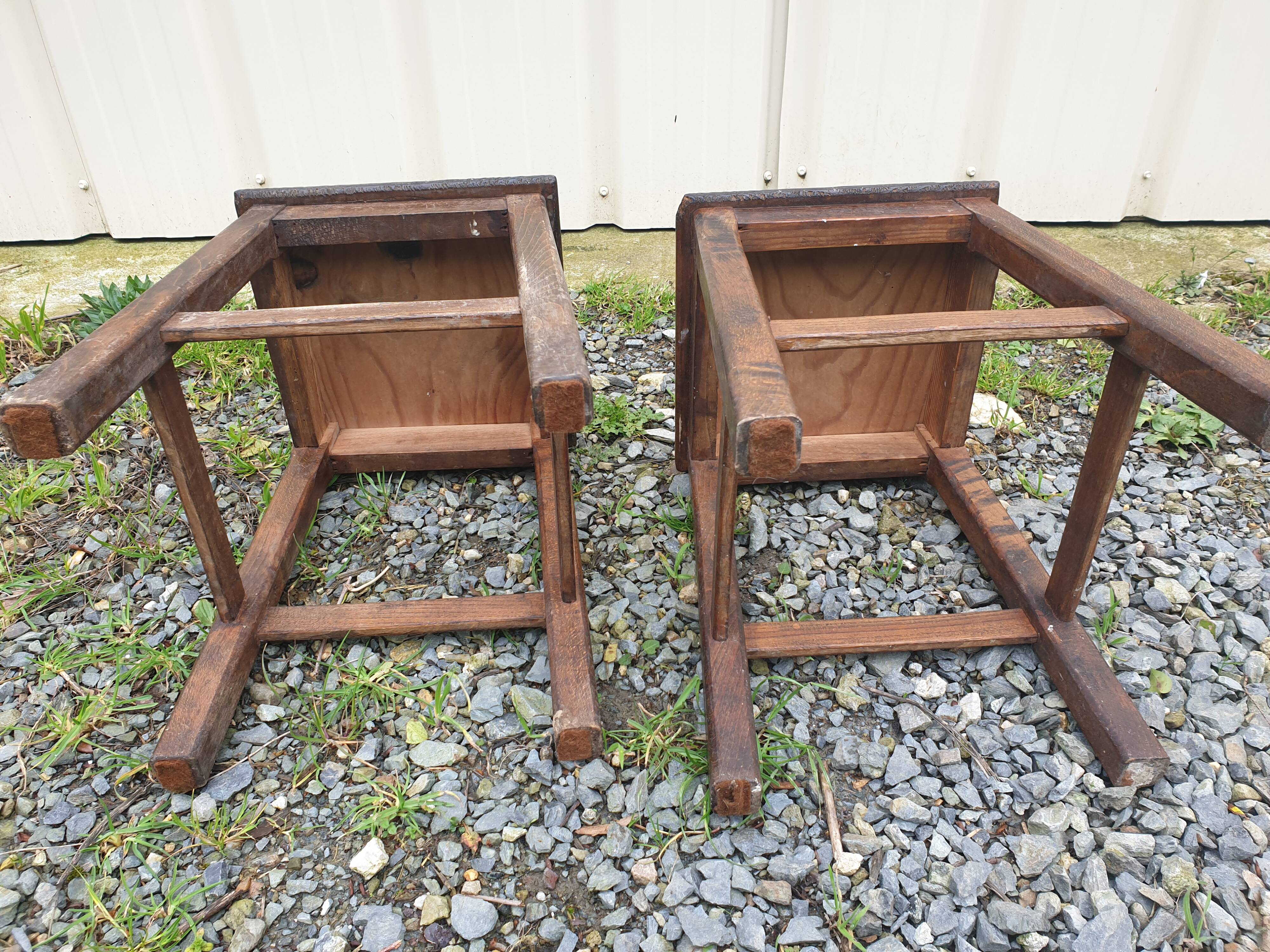 Pair of workshop stools