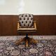 Chaise de bureau Chesterfield anglaise, chaise de président.