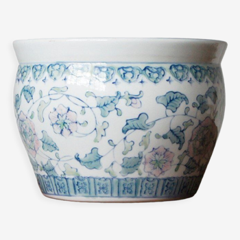 Pot de plantes en porcelaine vintage Chine