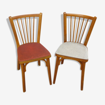 Duo of Baumann bistro chairs