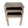 Set of gold-plated nesting tables 23 carats by Belgo Chrome Belgium 1960 s