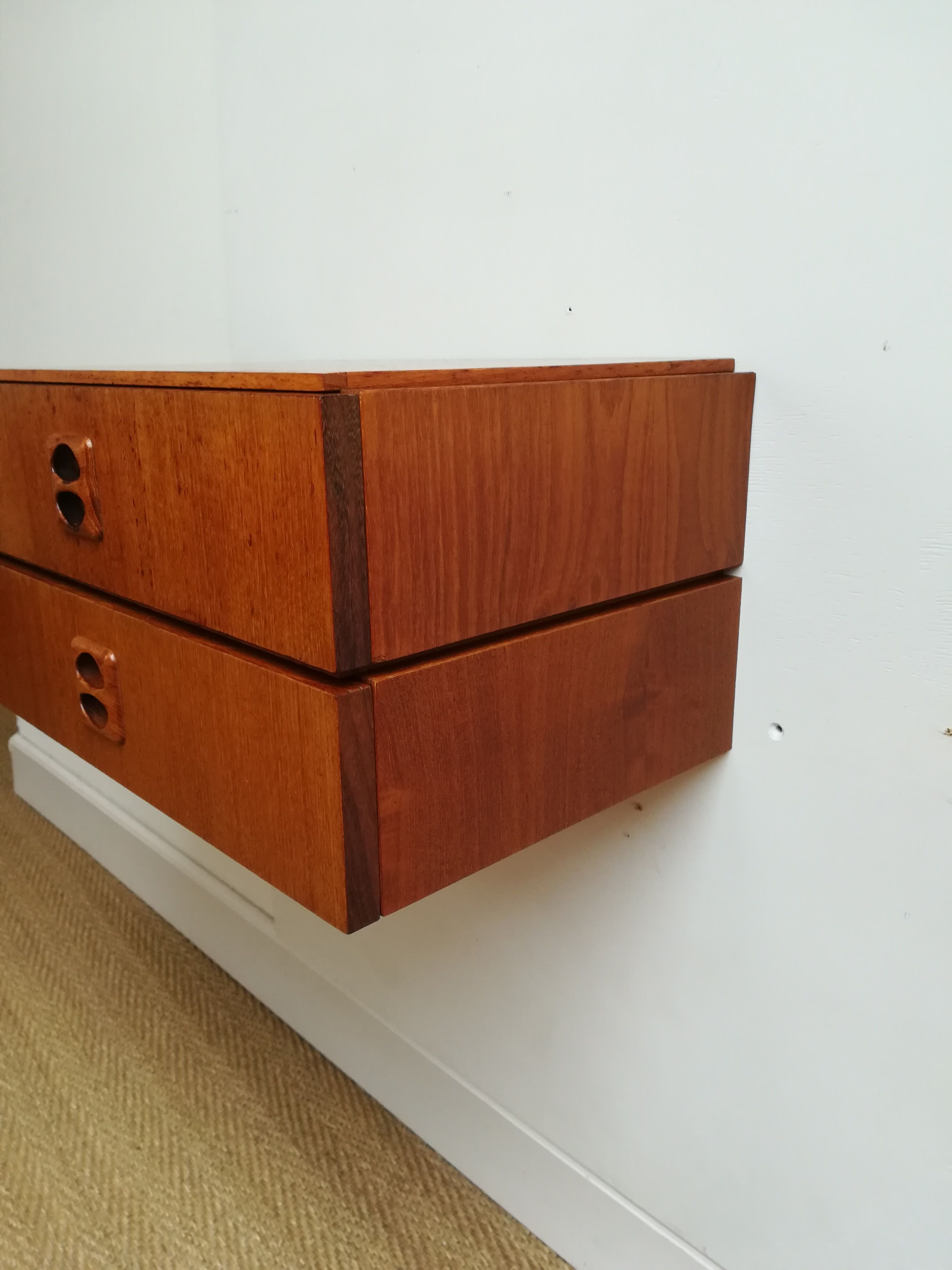 Pair of wall bedside tables