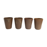 4 cups in stoneware vintage