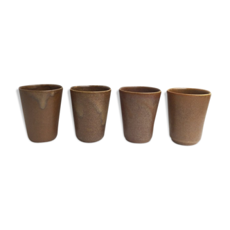 4 cups in stoneware vintage