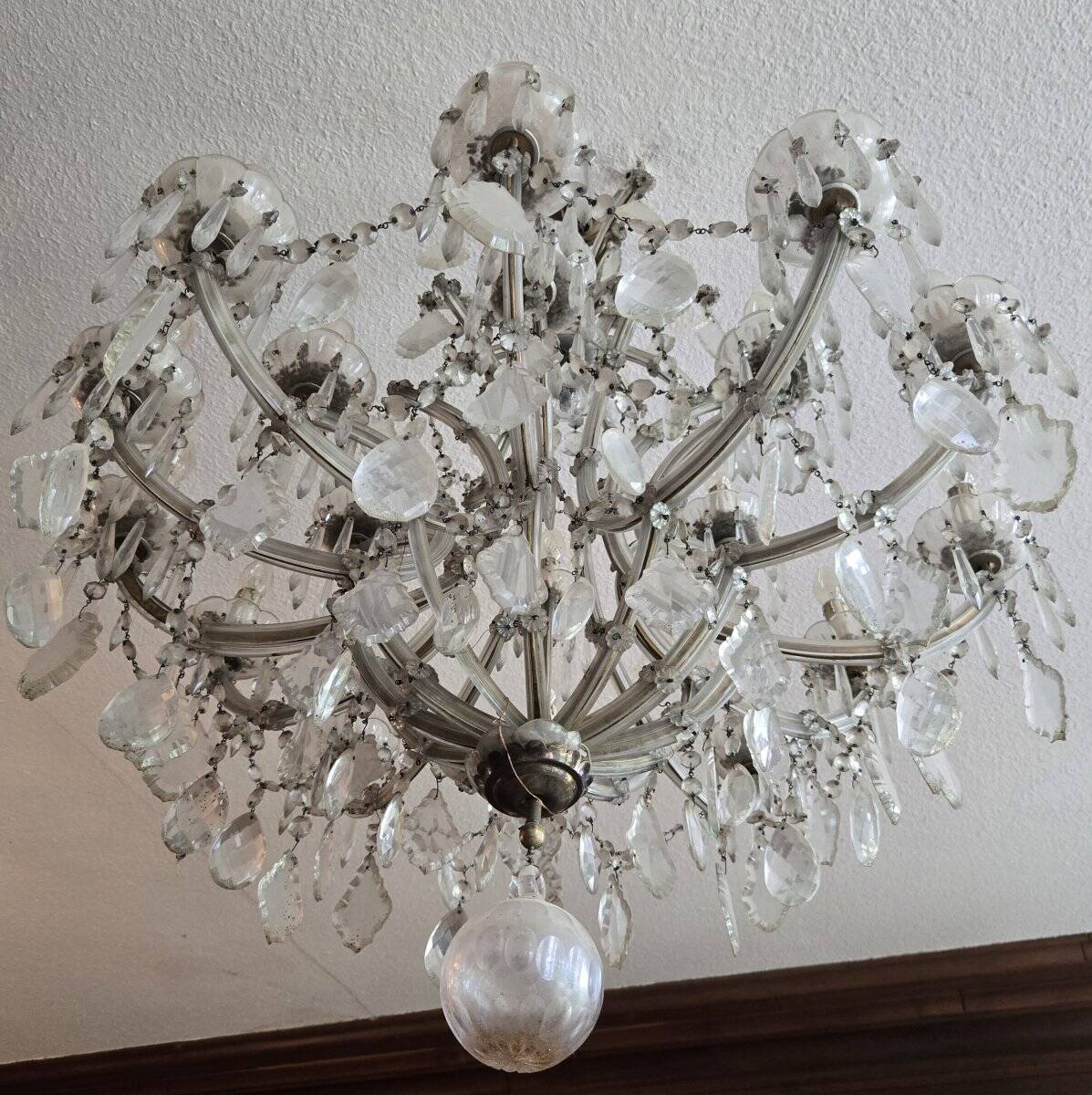 Very important Murano chandelier from the 19th century.