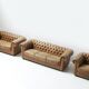 Vintage leather Chesterfield set 1991 by Natuzzi - Italy