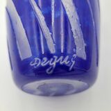 Multi-layer glass paste vase signed degue