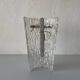 Simple arch-shaped wall light in textured glass, 1950s, Germany.