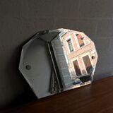 Bevelled octagonal mirror - 81 x 54