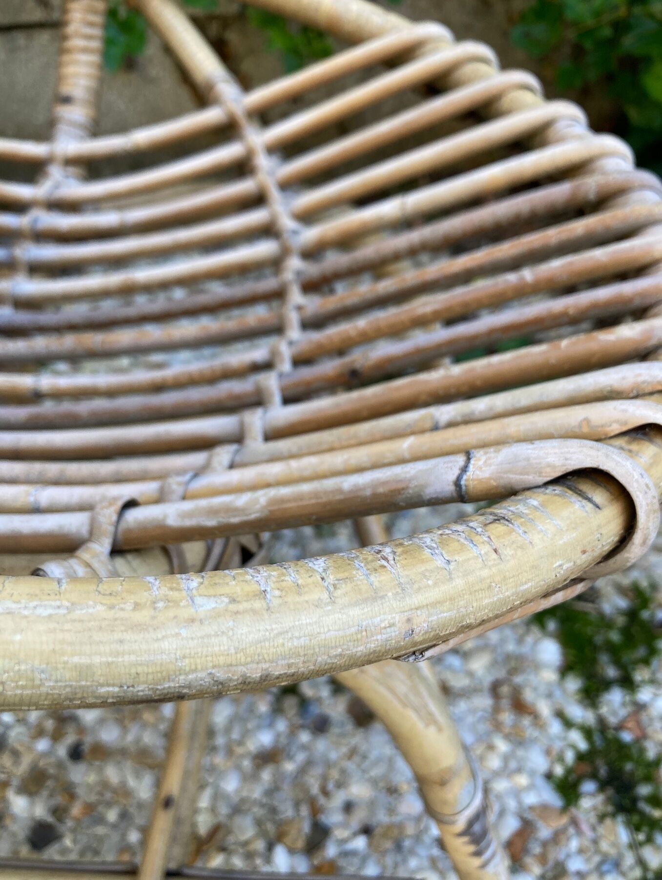 Rattan armchair for vintage children