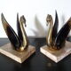 Serre-livres cygnes art déco