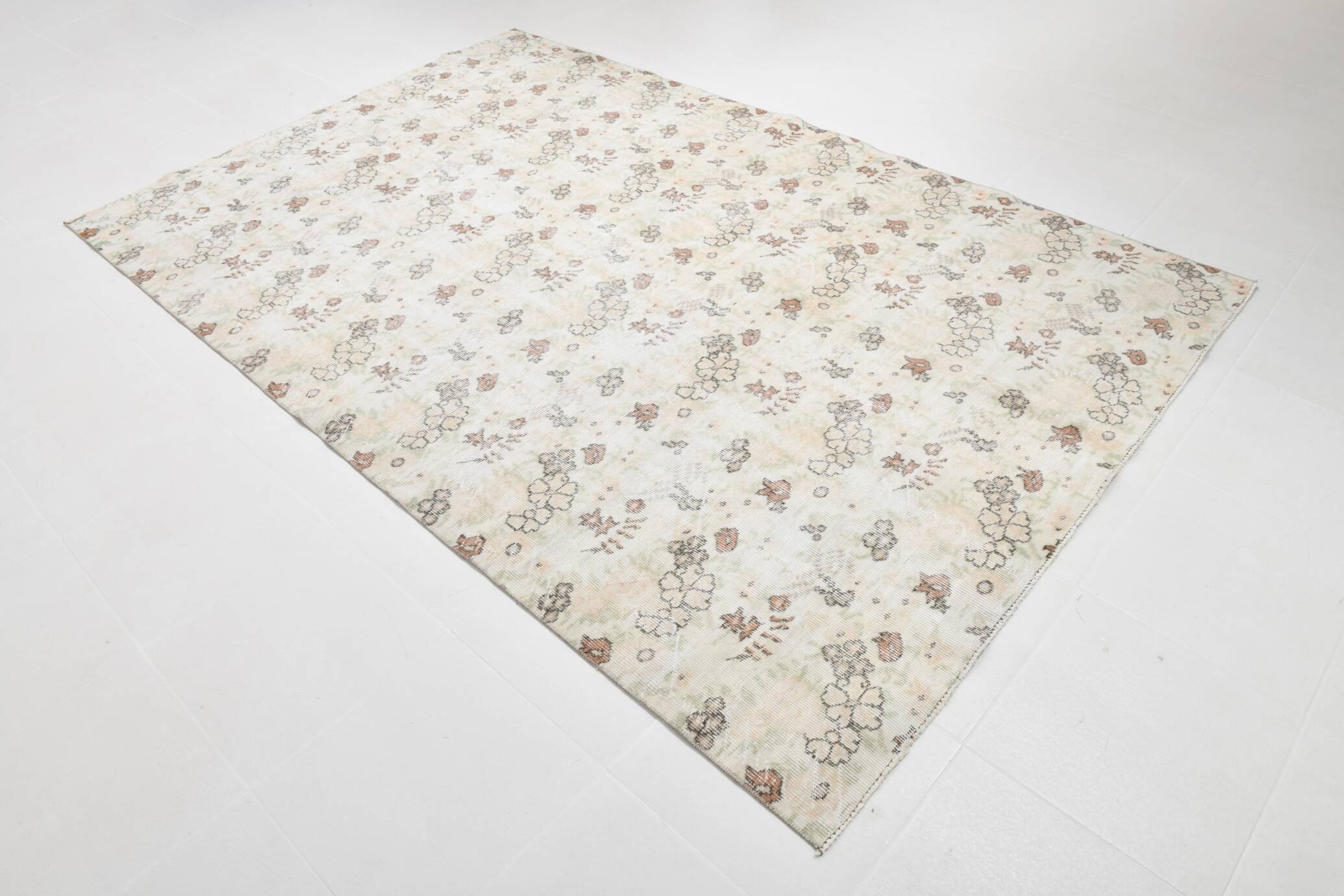 Tapis vintage en laine tapi beige 286x186