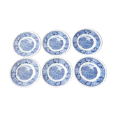 6 assiettes anglaises décor campagne