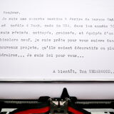 Underwood Portable 4 Bank Typewriter Revised New Black Ribbon 1930