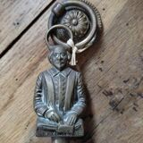 Fourchette cheminée Shakespeare laiton ancien outil vintage déco