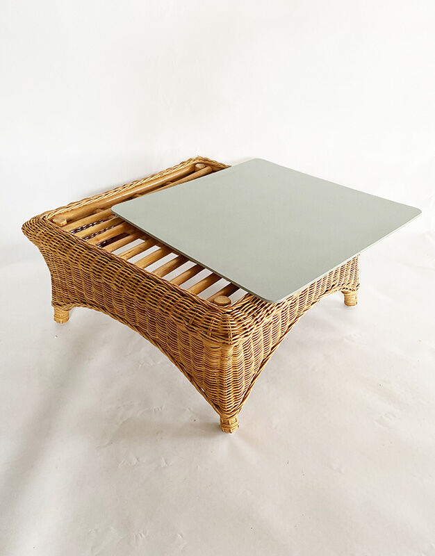 Rattan coffee table