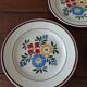 Flat plates set of five hbcm creil montereau decor cote d'argent