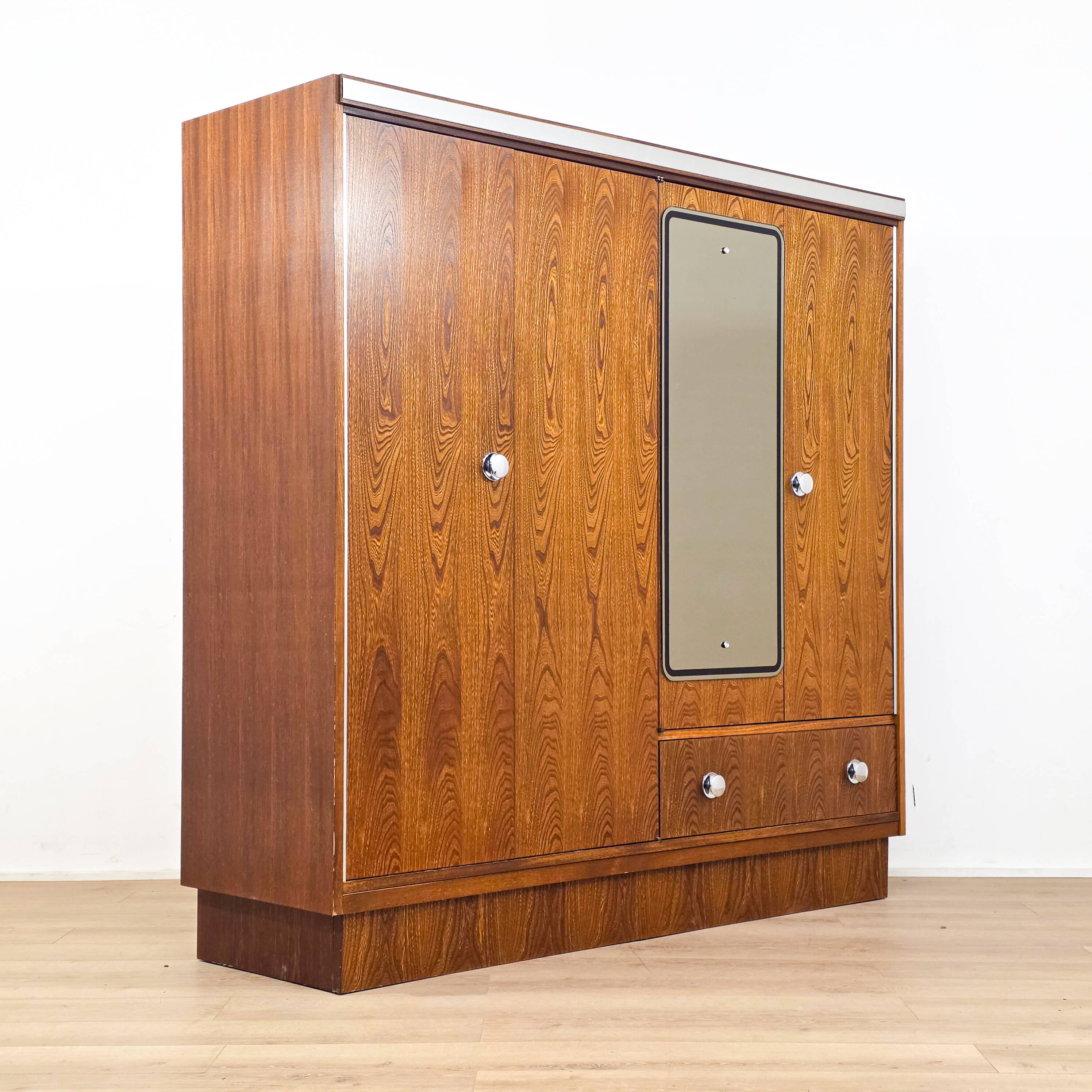 1970s Scandinavian wooden wardrobe