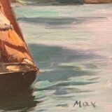 Vintage marine painting