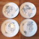 4 Flat plates in Terre de Fer Choisy le Roi HB service Provençal