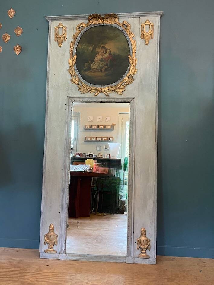 19th-century trumeau mirror