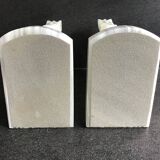Pair of onyx horse head bookends